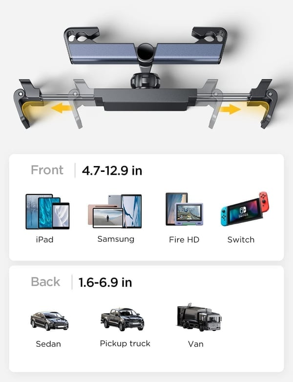 đ„ Headrest Tablet Mount
