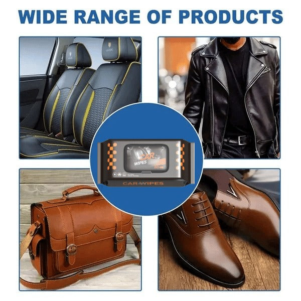 Car Interior Cleaning And Polishing Wipes (80 Pcs/Bag)