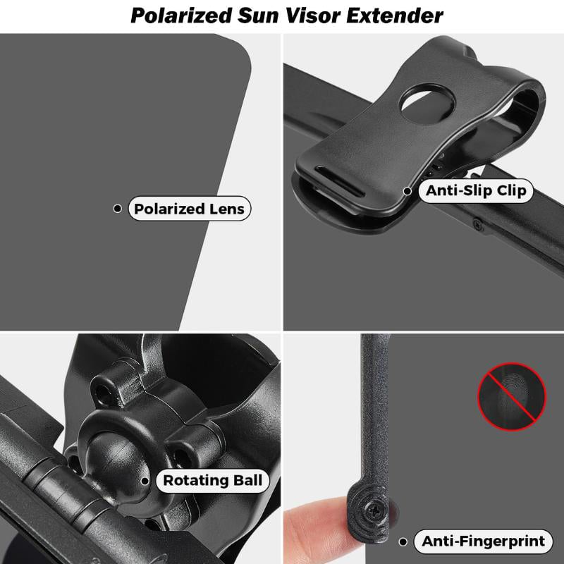 Universal Car Sun Visor - Polarized Glare Protection - Drive Comfortably in Any Sunlight