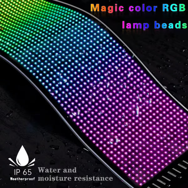 ✨DIY Car Dynamic LED Smart Colorful Eye Lamp Soft Screen