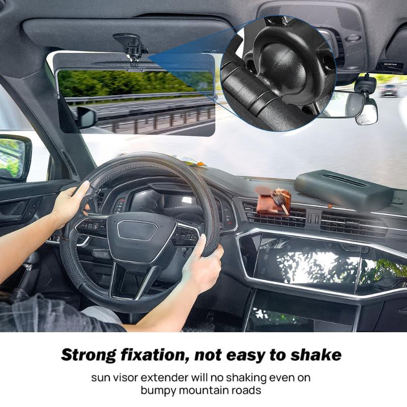 Universal Car Sun Visor - Polarized Glare Protection - Drive Comfortably in Any Sunlight