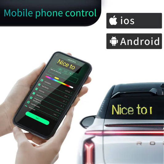 ✨DIY Car Dynamic LED Smart Colorful Eye Lamp Soft Screen